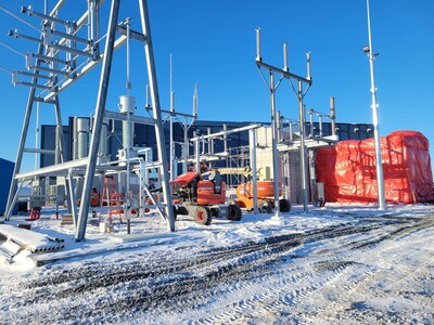 Main Electrical Substation on Site (CNW Group/Foran Mining Corporation)