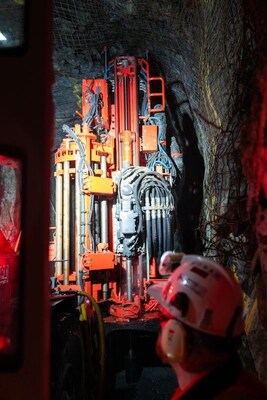 Underground Longhole Production Drilling (CNW Group/Foran Mining Corporation)