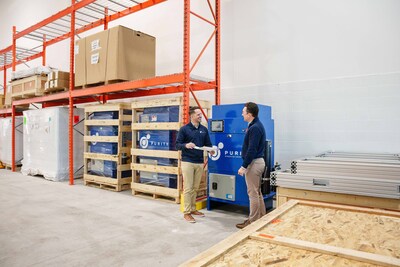 Purity Gas is a provider of engineered on-site nitrogen generation systems for manufacturers. We disrupt the multi-billion-dollar nitrogen gas market with state-of-the-art technology that allows commercial & industrial gas users to reliably, safely and cost-effectively produce their own supply of gaseous nitrogen in-house and on-demand, for a fraction of the cost of buying nitrogen from third-party gas suppliers. (CNW Group/Purity Gas Inc.) Purity Gas is a provider of engineered on-site nitrogen generation systems for manufacturers. We disrupt the multi-billion-dollar nitrogen gas market with state-of-the-art technology that allows commercial & industrial gas users to reliably, safely and cost-effectively produce their own supply of gaseous nitrogen in-house and on-demand, for a fraction of the cost of buying nitrogen from third-party gas suppliers. (CNW Group/Purity Gas Inc.)