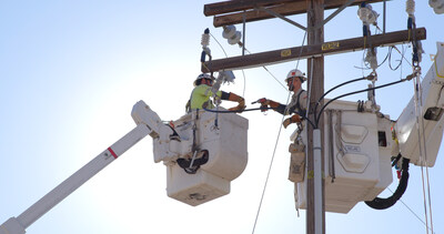 SDG&E crew members conduct electrical operations SDG&E crew members conduct electrical operations