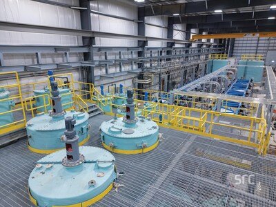 SRC’s Rare Earth Processing Facility includes more than 400 solvent extraction cells developed through a proprietary process. (Copyright SRC) (CNW Group/Saskatchewan Research Council)