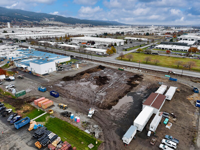 Southwest view of Solstice Advanced Materials Spokane Site Expansion in the heart of the Spokane Valley. Southwest view of Solstice Advanced Materials Spokane Site Expansion in the heart of the Spokane Valley.