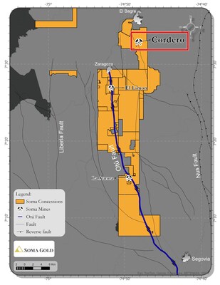 Figure 1: Location Map of the Cordero Mine (CNW Group/Soma Gold Corp.) Figure 1: Location Map of the Cordero Mine (CNW Group/Soma Gold Corp.)
