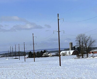 As part of this project, dozens of new poles and lines were recently installed along Fleetwood Lyons Road in Richmond Township, Berks County. As part of this project, dozens of new poles and lines were recently installed along Fleetwood Lyons Road in Richmond Township, Berks County.