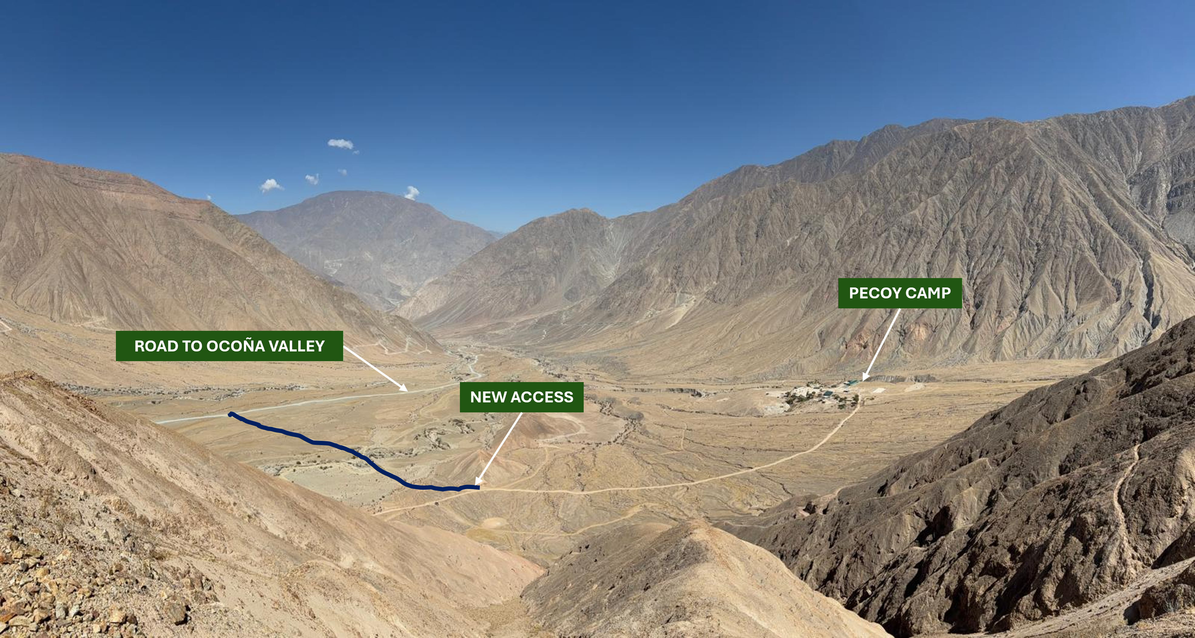 View from Pecoy - new access