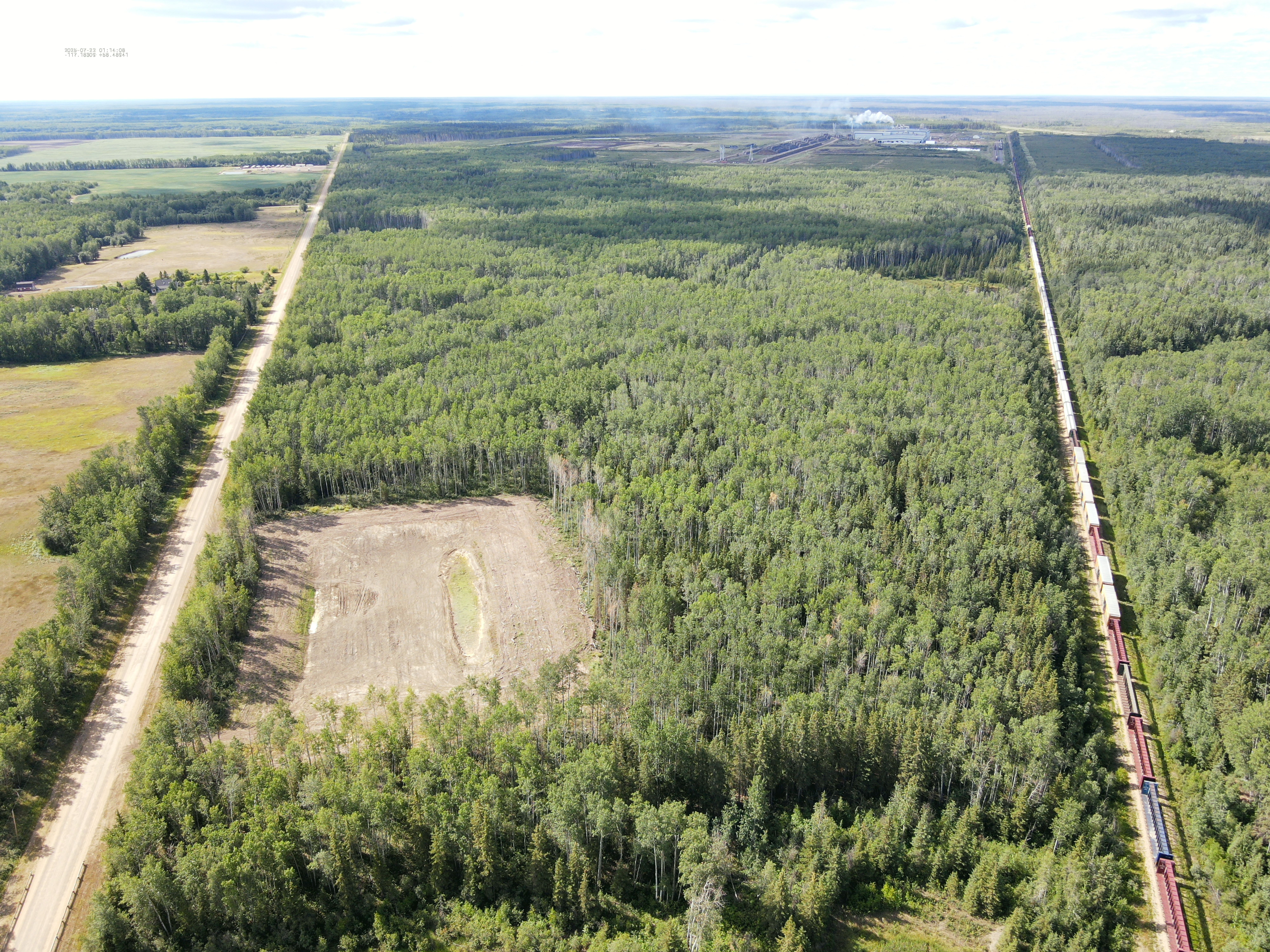 1. PowerWood Canada Corp has begun clearing 175 acres of newly acquired land to construct a rail spur in Mackenzie County (January 2026)