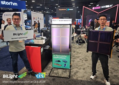 Bilight Innovations unveiled three revolutionary perovskite photovoltaic (PV) products at CES 2026