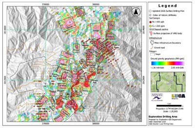 Figure 8: Exploration Targets and Proposed Drill Plan at the Campo Morado Project. (CNW Group/Luca Mining Corp.)