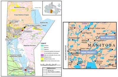 Figure 2: NiCAN’s Project Locations in Manitoba, Canada (CNW Group/Nican Ltd.)