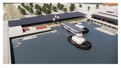 Rendering of Charging Deployment at Port of Los Angeles