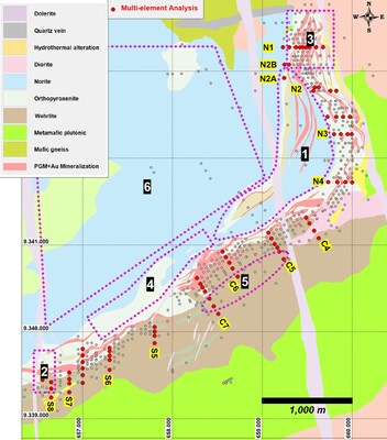 Figure 2: 2026 Exploration targets selected for Testing. (CNW Group/Bravo Mining Corp.)