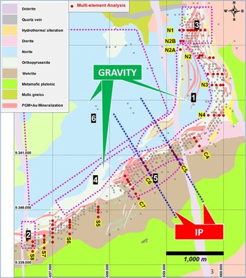 Figure 3: Planned 2026 Luanga Geophysical Program. (CNW Group/Bravo Mining Corp.)