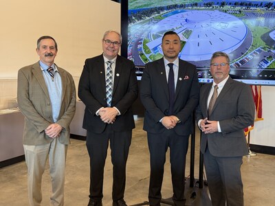 Pictured (left to right): Doug Freund, BGS President/CEO and Enveniam Executive Officer; Christo Liebenberg, LIST President, Co-Founder and Chief Technical Advisor for LIS Technologies, Inc; Jay Yu, LIST Executive Chairman/CEO; Lou Qualls, BGS Senior VP/Advanced Energy Solutions Division