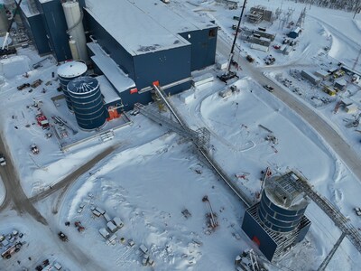 Crushed Ore Conveyor and Process Plant (Middle of December 2025) (CNW Group/Foran Mining Corporation)