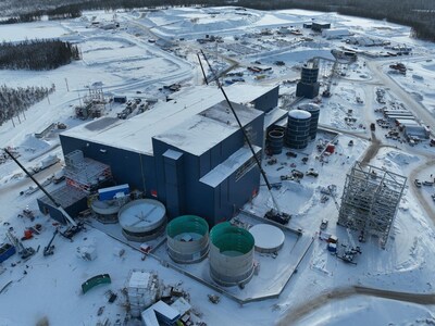 Process Plant – Looking South (Middle of December 2025) (CNW Group/Foran Mining Corporation)
