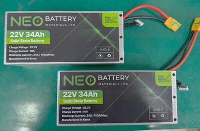 High-Capacity NBM Drone Cell Packs with Silicon (CNW Group/NEO Battery Materials Ltd.)