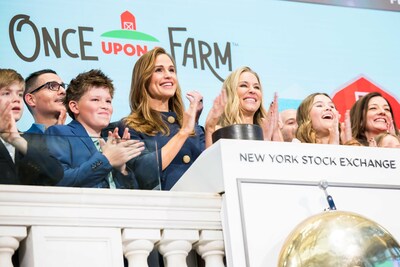 Jennifer Garner cheers for Once Upon a Farm IPO