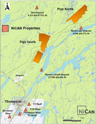 Figure 3: Pipy South Property Location and Infrastructure (CNW Group/Nican Ltd.) Figure 3: Pipy South Property Location and Infrastructure (CNW Group/Nican Ltd.)