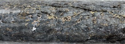 Figure 1. Mineralization in Diamond Drill Hole PIPY25-08 – Interval Assayed 2.65 g/t Au, 36.2 g/t Ag and 2.83% Pb (CNW Group/Nican Ltd.) Figure 1. Mineralization in Diamond Drill Hole PIPY25-08 – Interval Assayed 2.65 g/t Au, 36.2 g/t Ag and 2.83% Pb (CNW Group/Nican Ltd.)