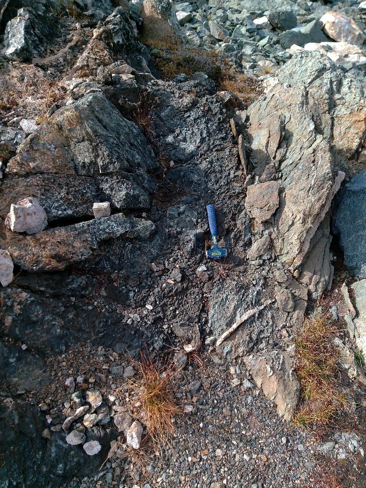 Figure 2: Alturas West Mapped Shear Zone in Outcrop.