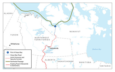 Map courtesy of West Kitikmeot Resources Corp. (CNW Group/ATCO Ltd.)
