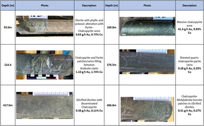 Core photos - Drill-hole EL25027 (CNW Group/Arras Minerals Corp.)