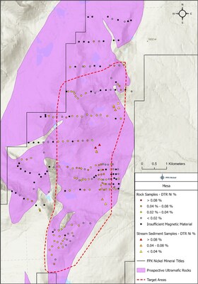 Figure 3 – Mesa Target area (CNW Group/FPX Nickel Corp.)