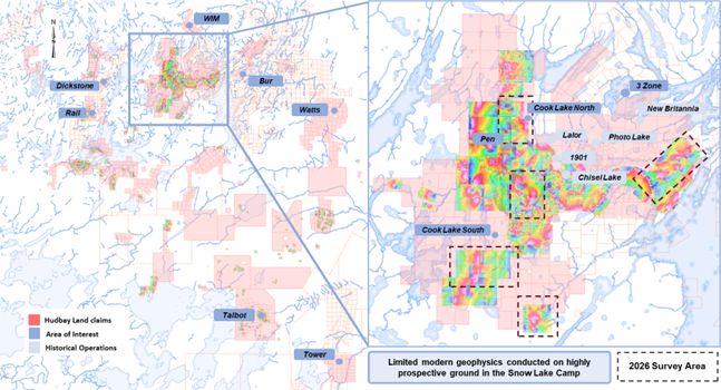 Regional Snow Lake Satellite Deposits
