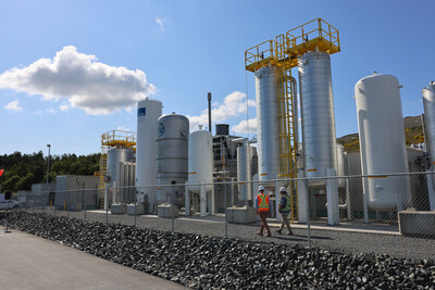 The Hartland Landfill RNG plant in Victoria. (CNW Group/FortisBC Energy Inc.)