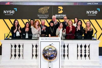 Wichita State University's Barton School of Business rang the closing bell yesterday
