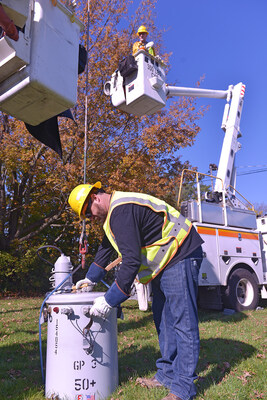 PSEG Long Island has approximately 700 in-house and contractor lineworkers who work hard to maintain and repair the electric system. (Credit: PSEG Long Island)