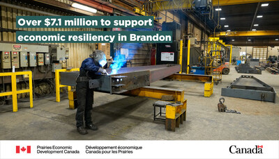 Government of Canada announces funding to help build Brandon economy (CNW Group/Prairies Economic Development Canada)