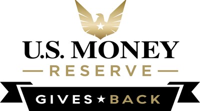U.S Money Reserve Gives Back Logo (PRNewsfoto/U.S. Money Reserve) U.S Money Reserve Gives Back Logo (PRNewsfoto/U.S. Money Reserve)