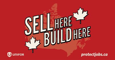 Unifor Sell Here Build Here logo (CNW Group/Unifor)