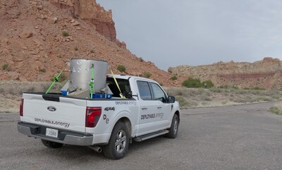 The Unity demonstration unit in transit from Houston to Idaho National Laboratory. The Unity demonstration unit in transit from Houston to Idaho National Laboratory.