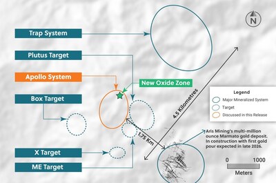 Figure 2: Plan View of the Guayabales Project Highlighting the Apollo System (CNW Group/Collective Mining Ltd.) Figure 2: Plan View of the Guayabales Project Highlighting the Apollo System (CNW Group/Collective Mining Ltd.)