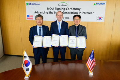 Leaders from TerraPower, HD Hyundai and Hyundai Engineering & Construction sign an agreement to drive rapid deployment of Natrium plants Leaders from TerraPower, HD Hyundai and Hyundai Engineering & Construction sign an agreement to drive rapid deployment of Natrium plants