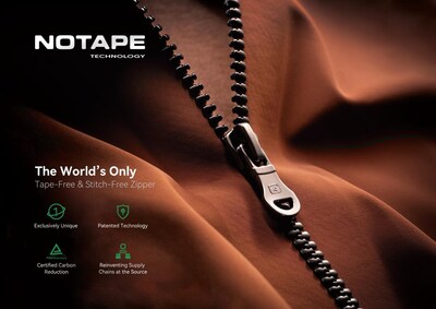 NOTAPE™ Tapeless & Seamless Zipper