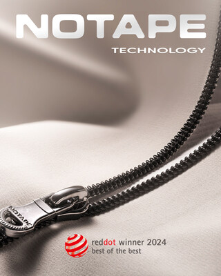 NOTAPE™ zipper eliminates the tape from the source