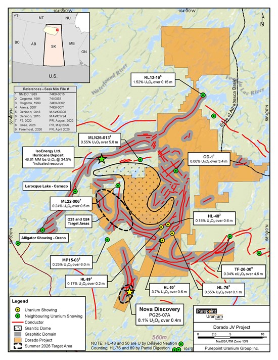 Cannot view this image? Visit: https://www.miningstockeducation.com/wp-content/uploads/2026/06/301811_doradoproject-2026targetareas-graybackgroundlegend_550.jpg