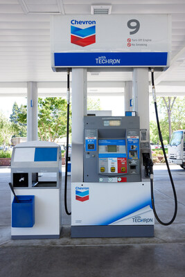 Gas Pump: Techron® is included in every grade of Chevron gasoline