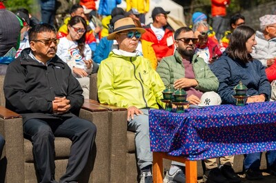 Chairman Kang Tae Sun of BYN BLACKYAK Group (second from left) and other distinguished guests attend the “Himalayan Climate Charter 2026: Namche Summit.” Chairman Kang Tae Sun of BYN BLACKYAK Group (second from left) and other distinguished guests attend the “Himalayan Climate Charter 2026: Namche Summit.”