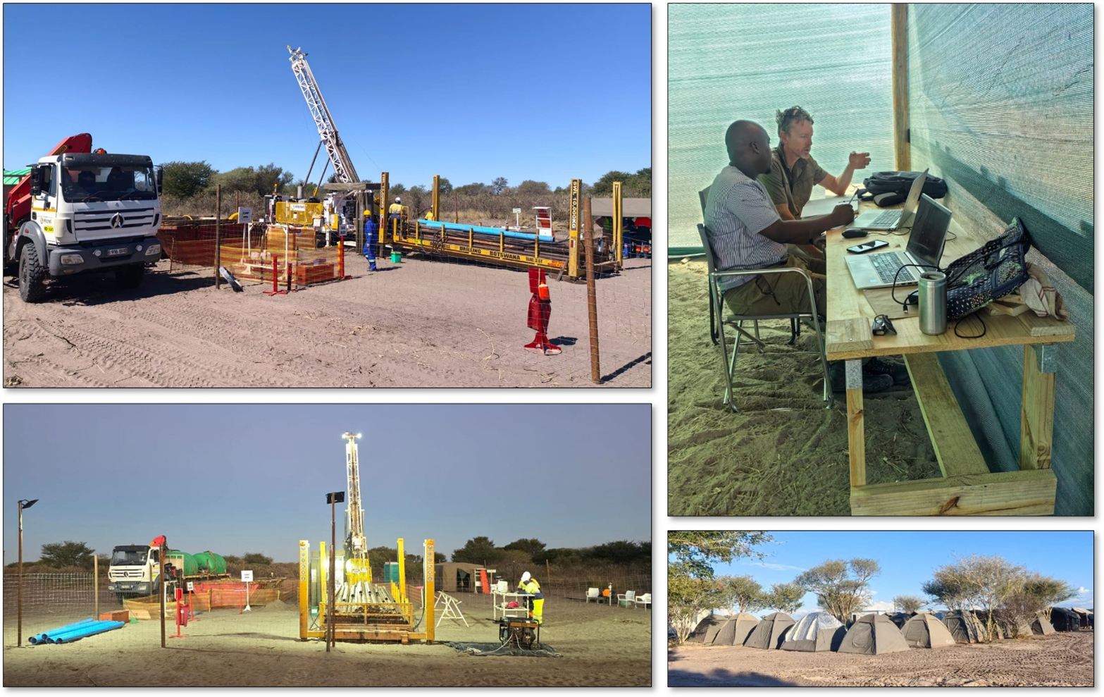 Diamond drilling under way and camp operations in place at Central.