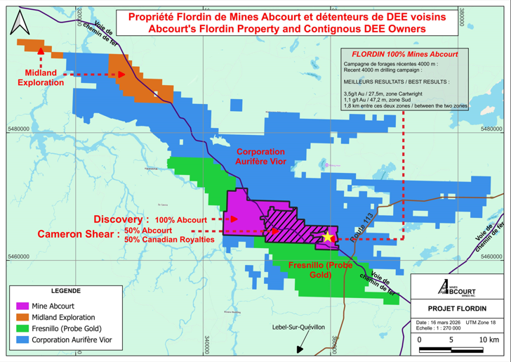 Location of Droits Exclusif d’Exploration (DEE)