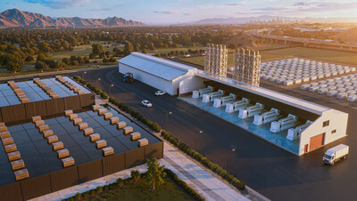 A bird’s-eye rendering of a data center powered by Wärtsilä’s reciprocating internal combustion engines, delivering flexible and reliable on-site power generation. A bird’s-eye rendering of a data center powered by Wärtsilä’s reciprocating internal combustion engines, delivering flexible and reliable on-site power generation.