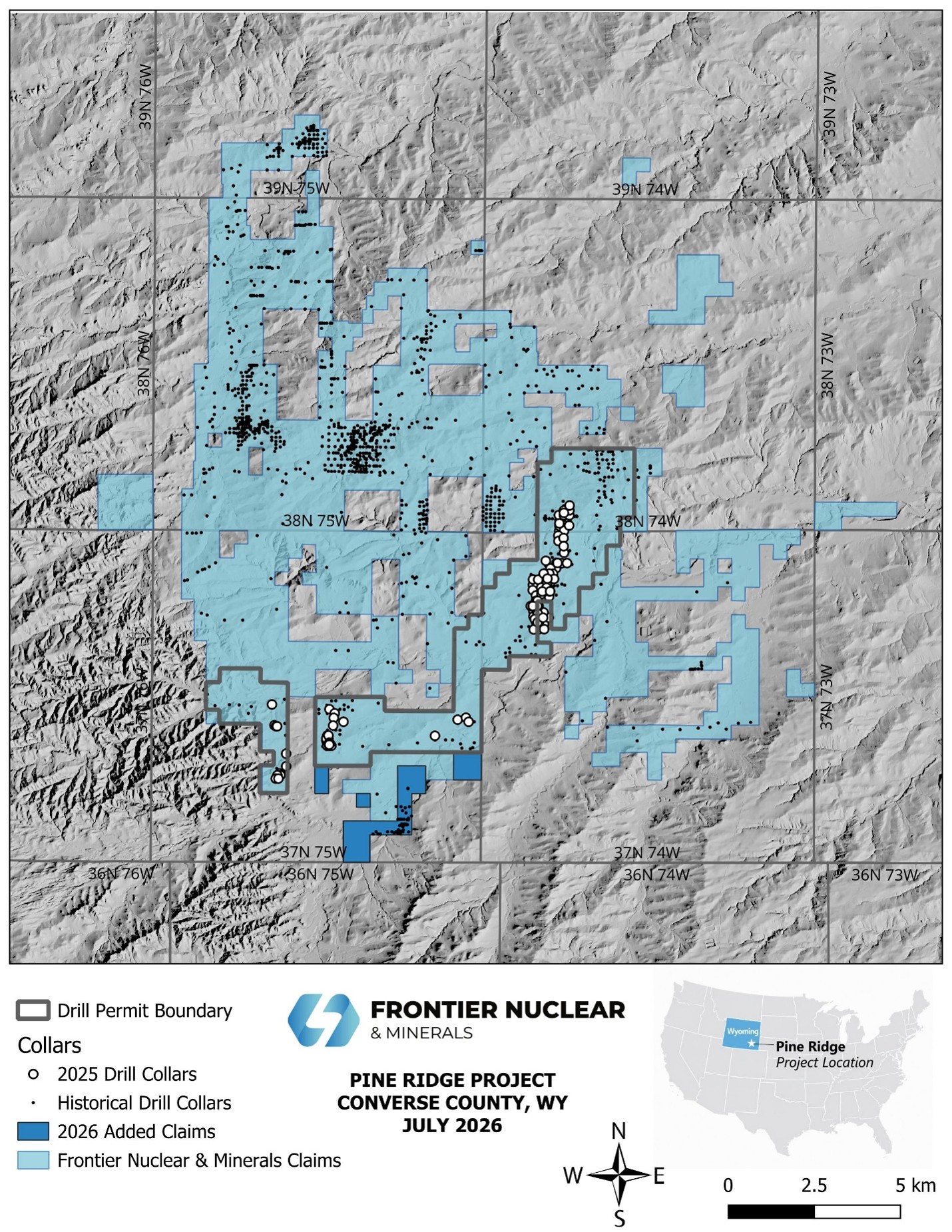 Figure 1: Pine Ridge Uranium Project