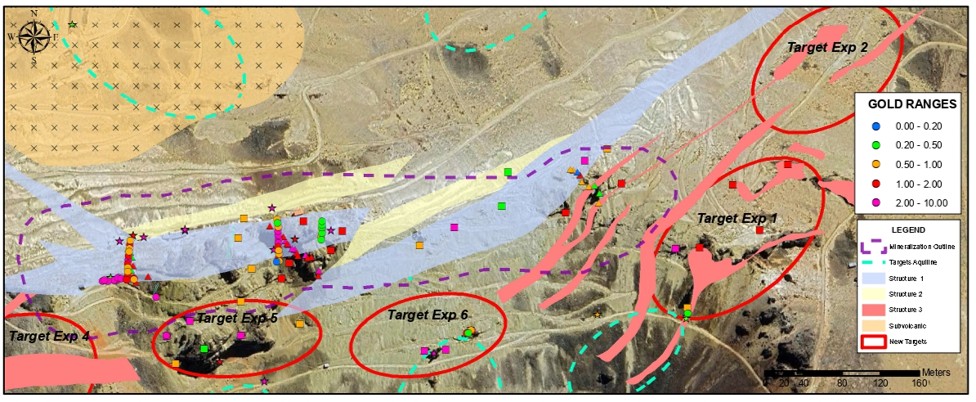 Detailed Map Showing Location of Sampling Program at Pico Machay