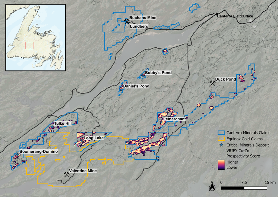 Canterra’s Buchans District properties